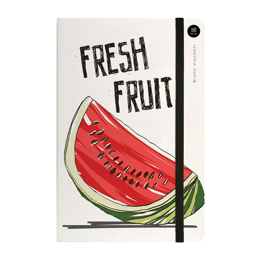 Блокнот "Megapolis Journal. Fresh & Fruity", A5, 100 листов, клетка, белый