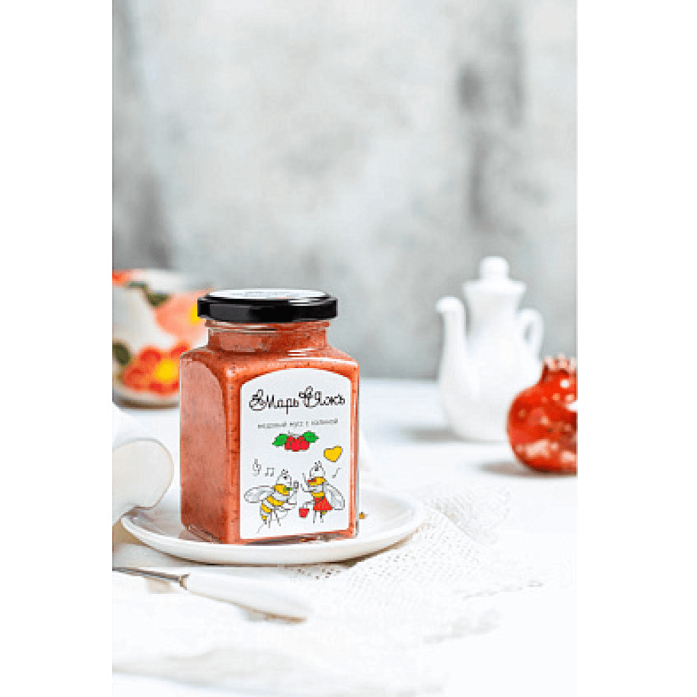 Медовый мусс "МарьЯжъ" с малиной, 300 гр  - 3