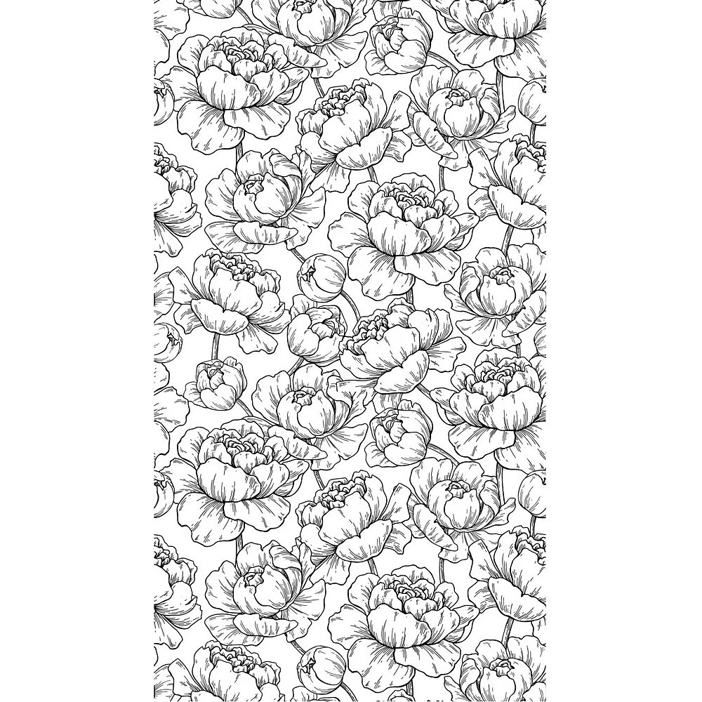 Раскраска антистресс "Уникальные цветы" - 6