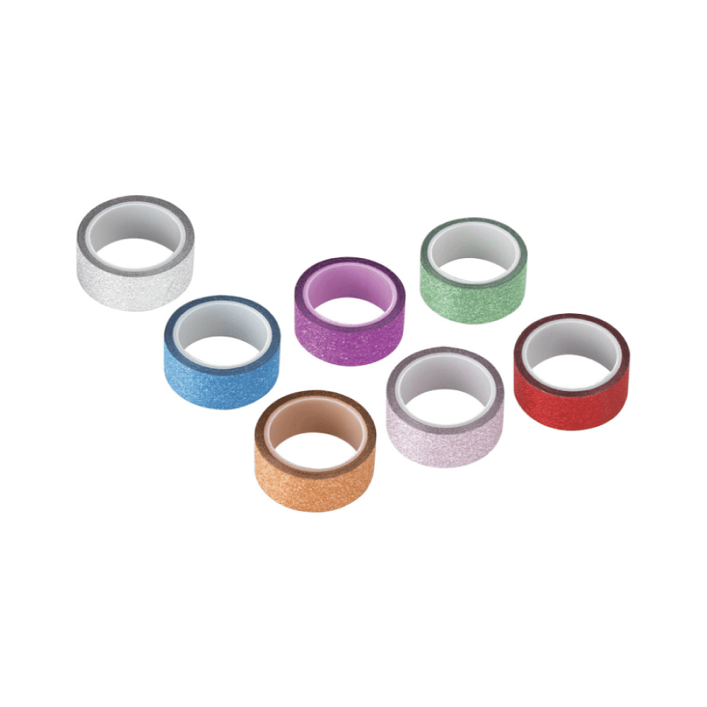 Клейкая лента "Интенсив" с блестками, 15х3 мм/м, 7 шт, ассорти - 4