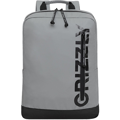 Рюкзак молодежный "Greezly" с карманом для ноутбука, серый