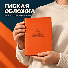 Блокнот "DranikBOY from Belarus", А5, 150х210 мм, 60 листов, в клетку, оранжевый
