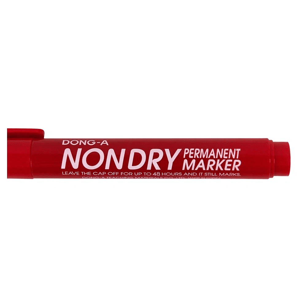 Маркер перманентный "Non-Dry", красный - 2