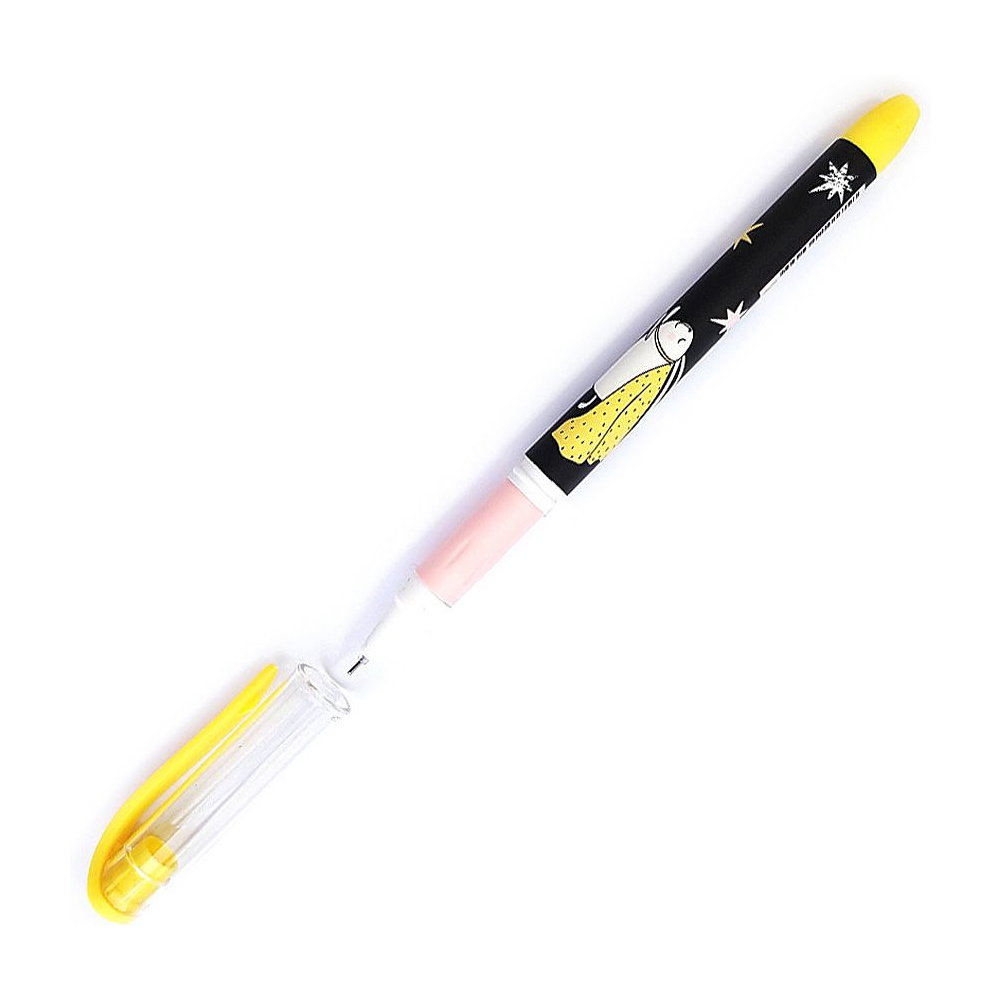 Ручка гелевая "Bunny", 0.5 мм, желтый, разноцветный, стерж. синий