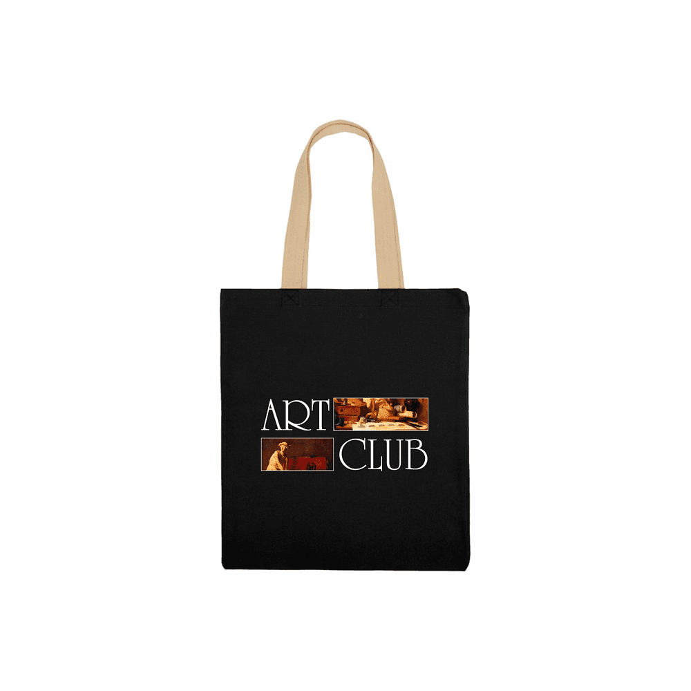Сумка для покупок "Steady 260. ART CLUB. Натюрморт с атрибутами искусств. Жан-Батист Симеон", хлопок, черный