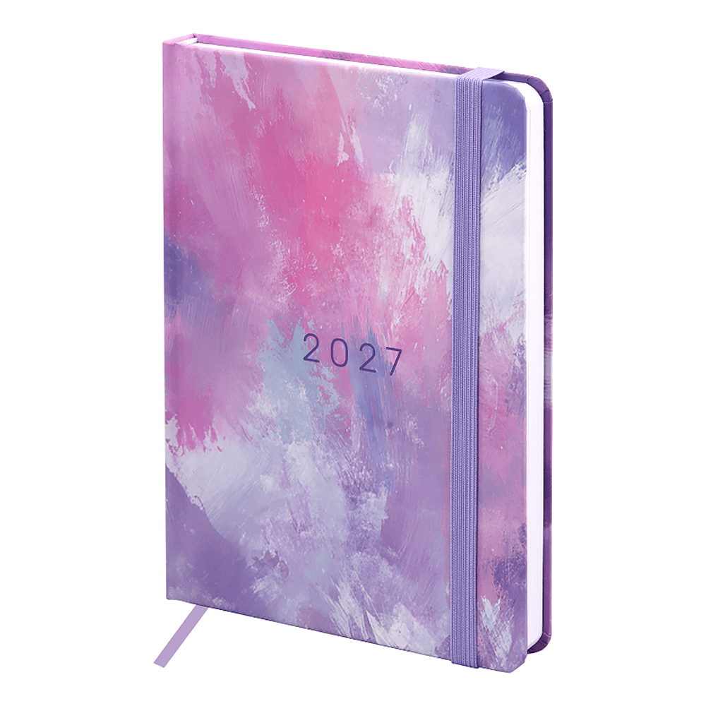 Ежедневник датированный "Pastel" на 2027 год, А5, 320 страниц, линейка, разноцветный