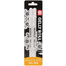 Ручка гелевая "Gelly Basic", 0.4 мм, 2 шт., стержень белый