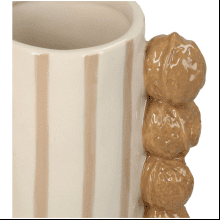 Ваза керамическая "Walnuts", 11.5х9х18.5 см, коричневый