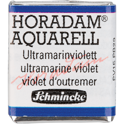 Краски акварельные "Schmincke Horadam", 495 ультрамарин фиолетовый, полукювета