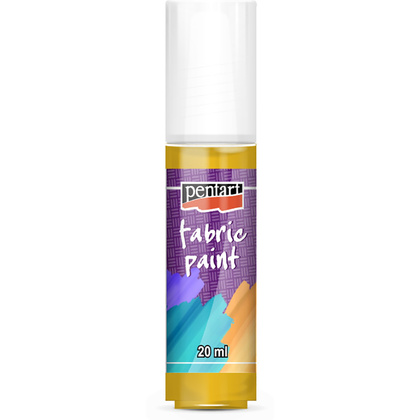 Краски для текстиля "Pentart Fabric paint", 20 мл, солнечно-желтый