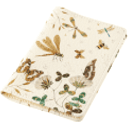 Обложка для паспорта "Flora. Полевые цветы", кожзам, белый - 2