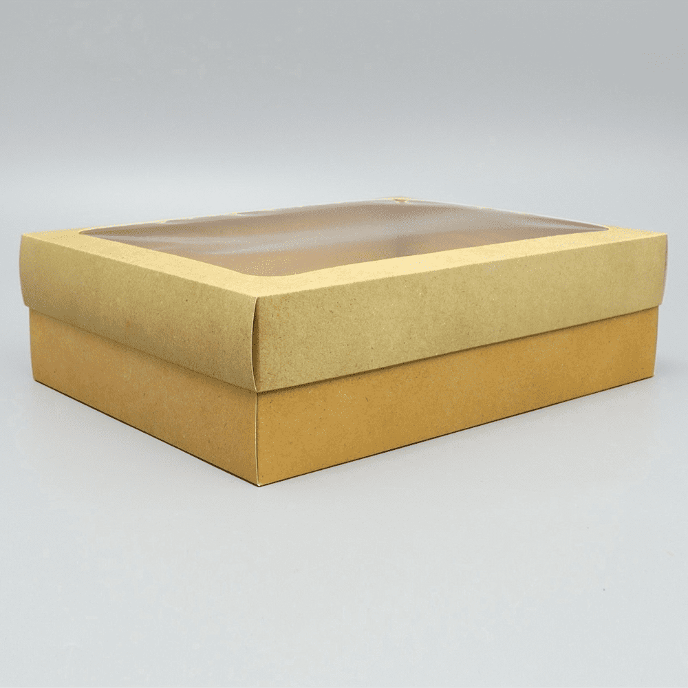 Коробка подарочная "Под крафт", 32х24х9 см - 4