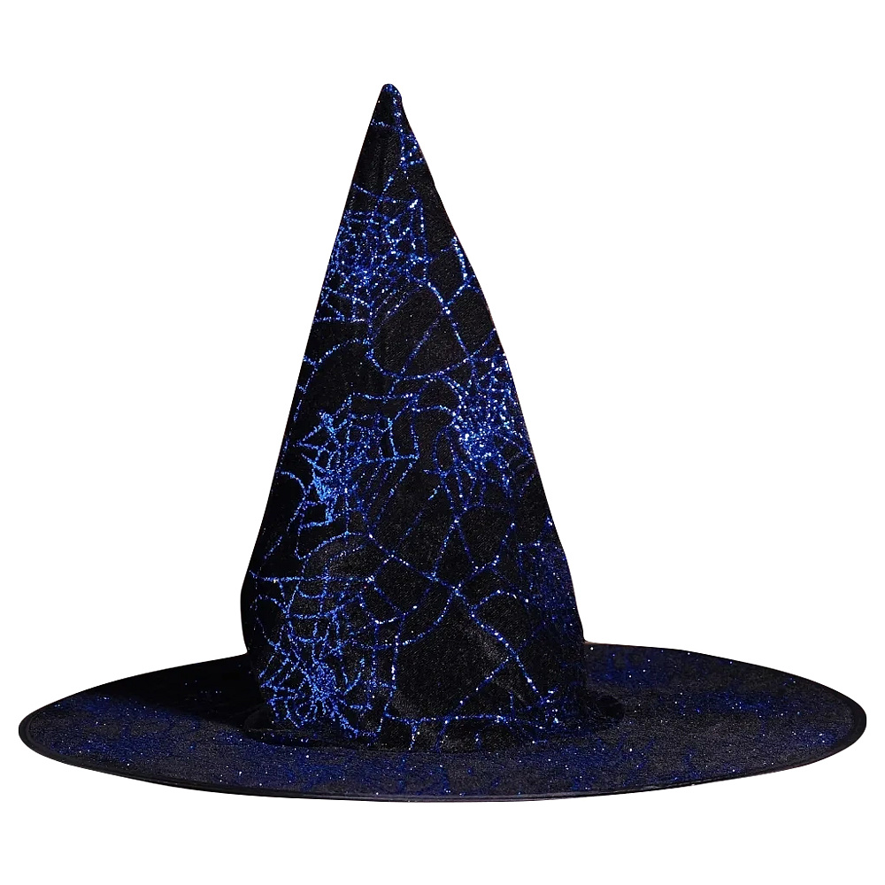 Шляпа карнавальная "Паутина", синий