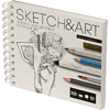 Скетчбук "Sketch&Art", 18х15.5 см, 200 г/м2, 50 листов, на спирали, для цветных карандашей - 2