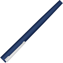 Ручка-роллер "UMA Brush R Gum", 0.7 мм, синий, серебристый, стерж. синий