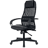 Компьютерное кресло "Бюрократ CH-NOVA LUX", сетка, экокожа, пластик, черный - 3