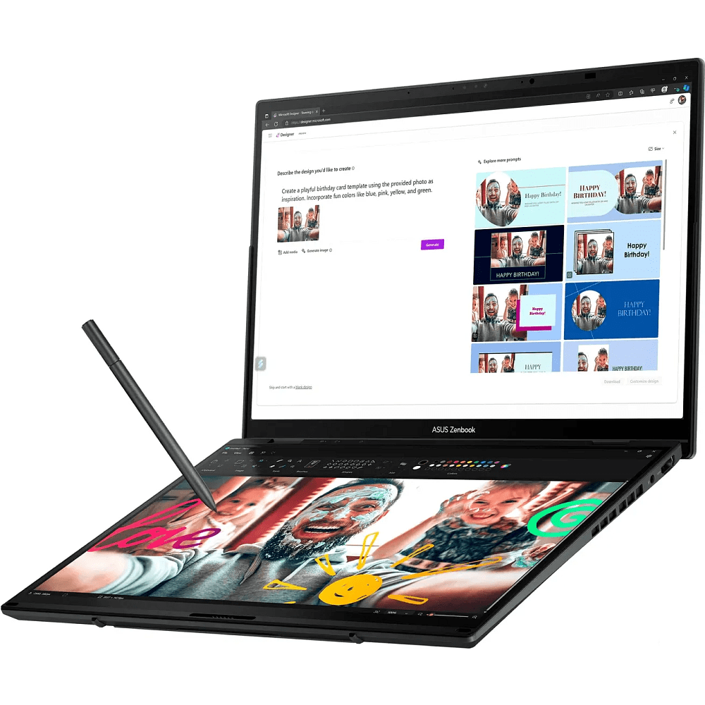 Ноутбук ASUS Zenbook Duo UX8406CA-QL080W, 16GB, 1TB, W11H, черный  - 4