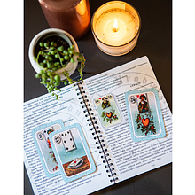 Набор "Дневник гаданий Оракул Ленорман с набором наклеек 4 сэта и карты Ленорман с книгой-инструкцией в подарочном боксе"