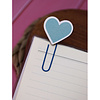 Закладка-скрепка для книг "Tiffany Heart", 50x10 мм, синий - 6