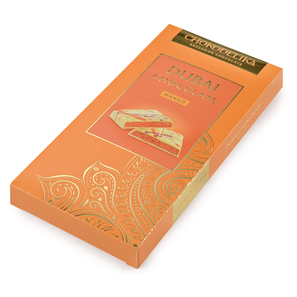 Шоколад белый "Dubai Mango", 180 г, с начинкой манго - 2