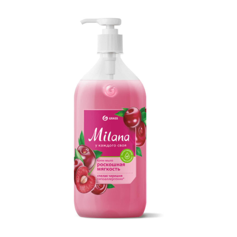 Крем-мыло жидкое Grass Milana, спелая черешня, 500 мл