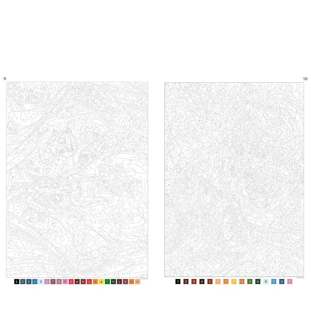 Раскраска по номерам на французском языке "Coloriages mystères Disney - Best of Babies" - 3