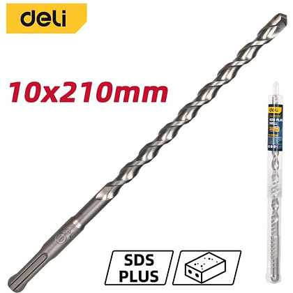 Бур по бетону Deli YS EDH-Y10210, 10x210 мм, SDS-PLUS - 2 Бур по бетону Deli YS EDH-Y10210, 10x210 мм, SDS-PLUS - 2