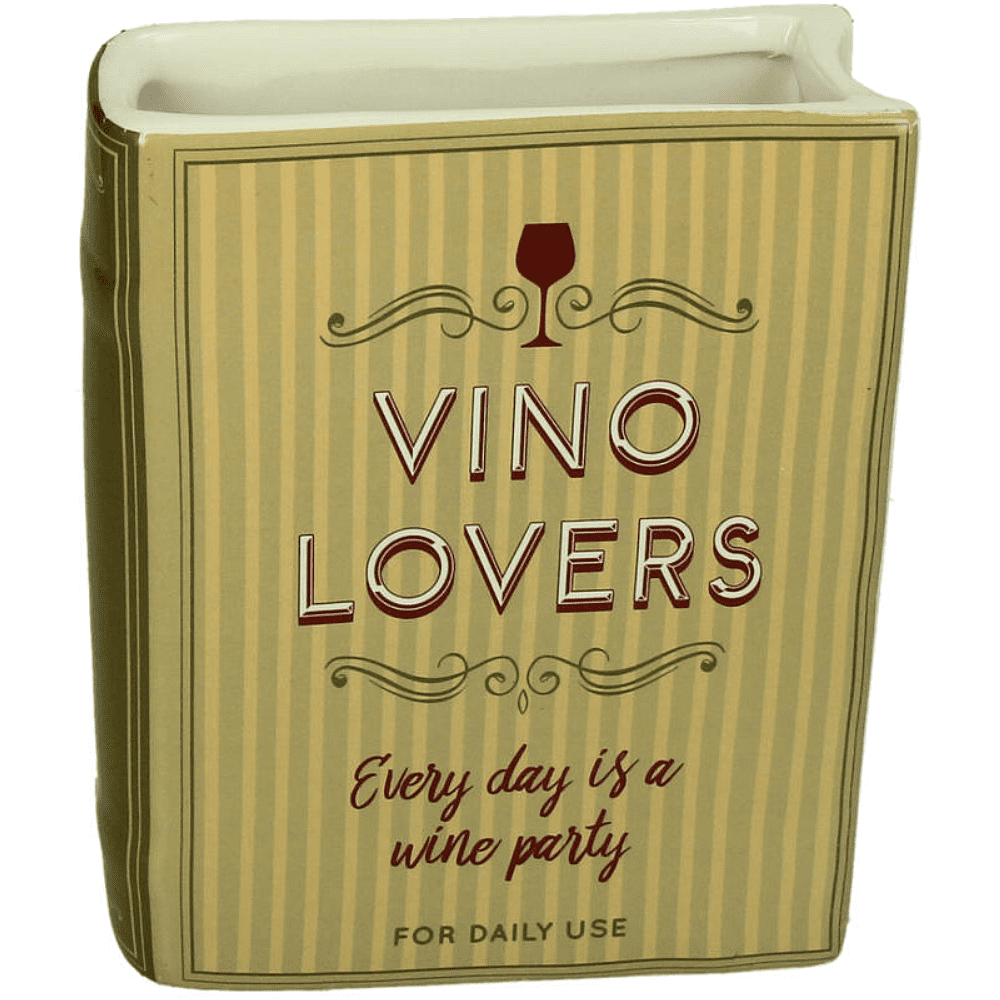 Ваза "Book Vino Lovers", 14.4х5.5х18.2 см, зеленый - 2