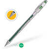 Ручка гелевая "Hi-Jell", 0,5 мм, прозрачный, стерж. зеленый - 3