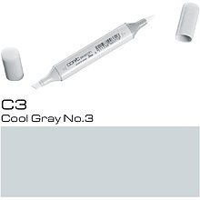 Маркер перманентный "Copic Sketch", C-3 холодный серый №3