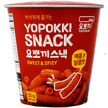 Снек из рисовой муки "Yopokki. Snack Sweet&Spicy", сладко-острые, 50 гр