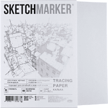 Калька "Sketchmarker" в папке, А4, 90 г/м, 100 листов