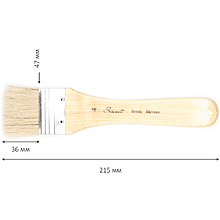 Кисть "Сонет", щетина, плоская, на короткой ручке, №4