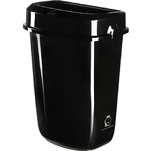 Корзина для мусора Luscan Prof Etalon, 32 л, с крышкой, черный
