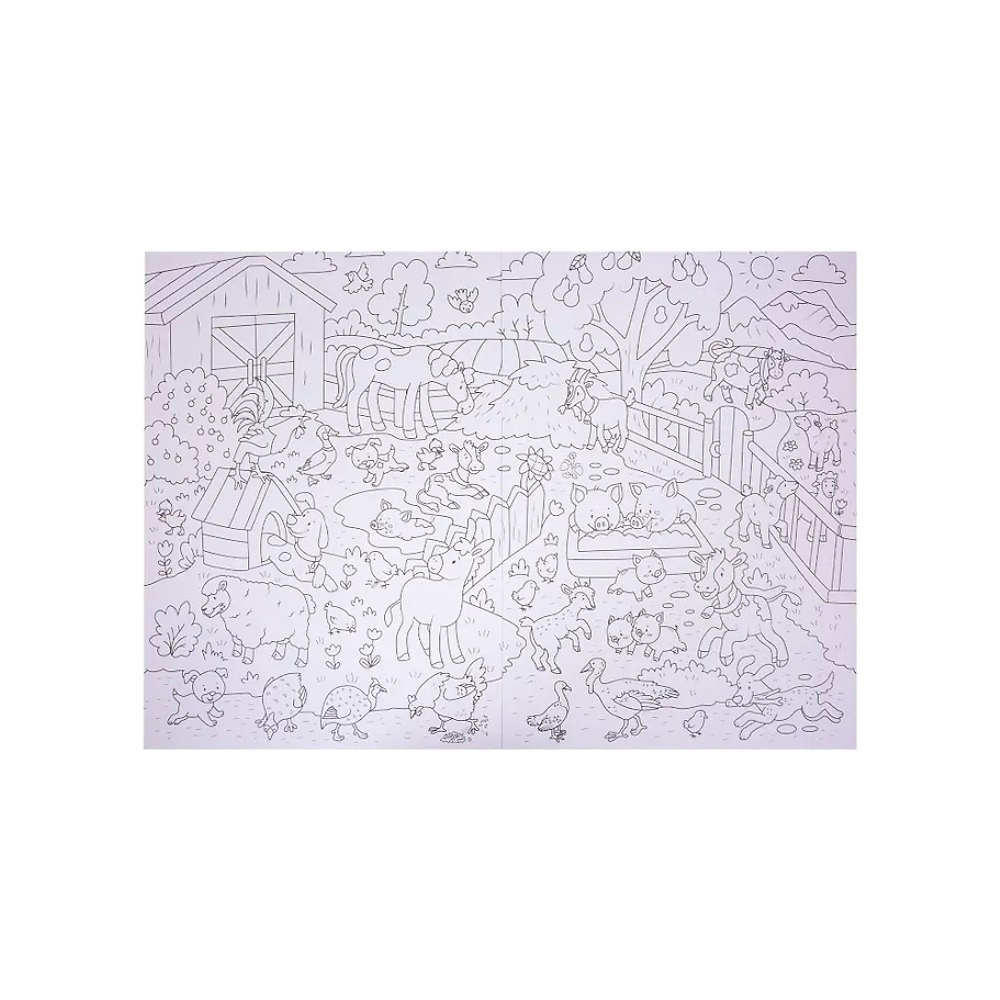 Раскраска "Раскраска-виммельбух. Домашние животные" - 2