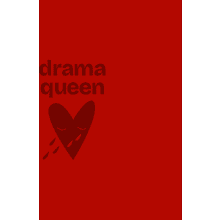 Бизнес тетрадь А5 «Drama Queen» soft touch, красный