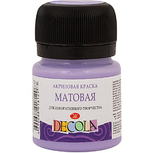 Краска акриловая матовая "Декола", 625 лавандовая, 20 мл., банка