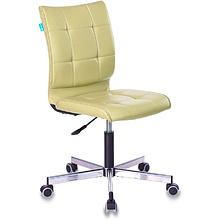 Кресло для персонала "Бюрократ CH-330M", кожзам, металл, зеленый