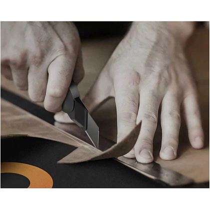 Нож строительный Deli HS EHT4009, 9 мм, Soft Touch, черный - 10