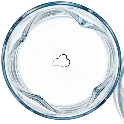 Стакан стеклянный "Vesuvio", 300 мл, прозрачный синий - 3