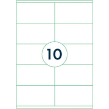 Самоклеящиеся этикетки универсальные "Rillprint", 105x57 мм, 100 листов, 10 шт, белый