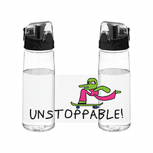 Бутылка для воды "Unstoppable", 800 мл, пластик, прозрачный