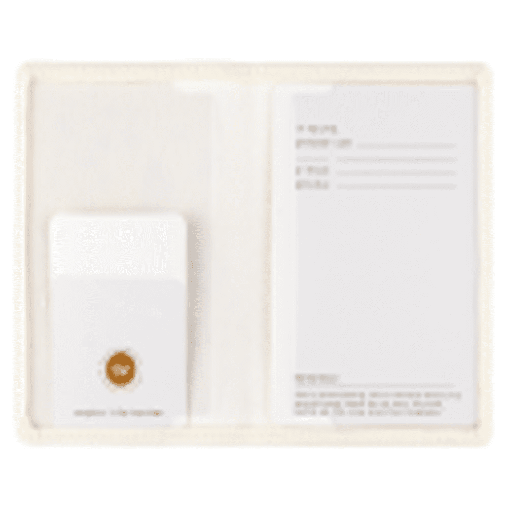 Обложка для паспорта "Love me. Милый котик", кожзам, бежевый - 3