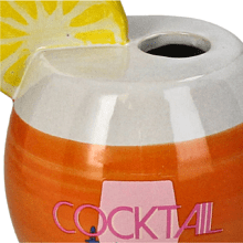 Ваза "Cocktail Fine", фарфор, оранжевый