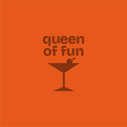 Бизнес тетрадь А5 «Queen of fun» soft touch, оранжевый - 2