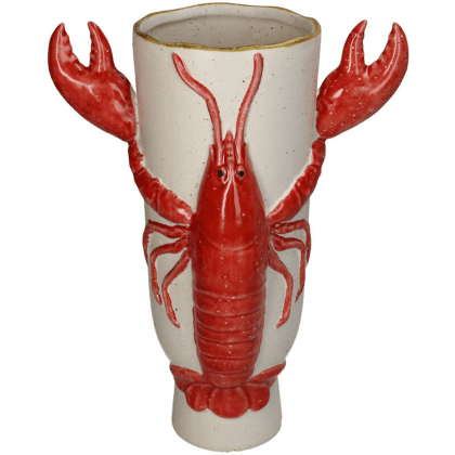 Ваза керамическая "Lobster", 22х16х32 см, красный