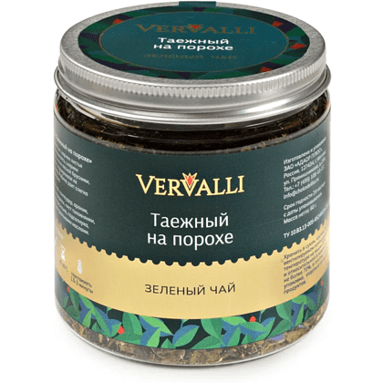 Чай Vervalli "Таежный на порохе", 60 гр., зеленый