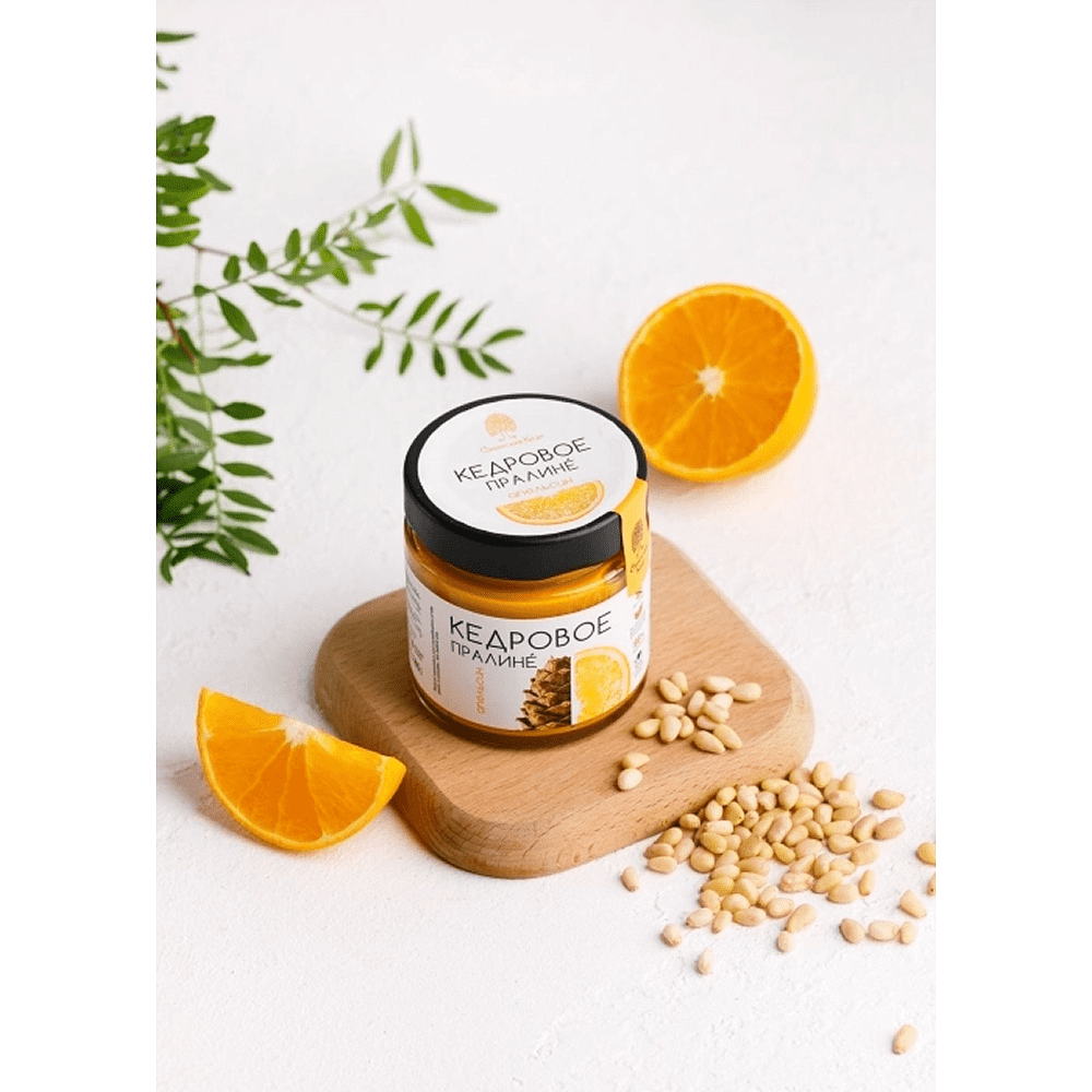 Пралине кедровое "Сибирский Кедр", 180 гр., апельсиновое - 4