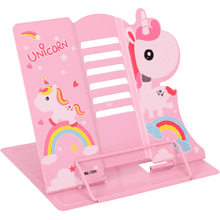 Подставка для книг "Mq Unicorn", металл, розовый