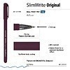 Ручка шариковая "SlimWrite. Original", 0,5 мм, пластик, ассорти, стерж. синий - 3